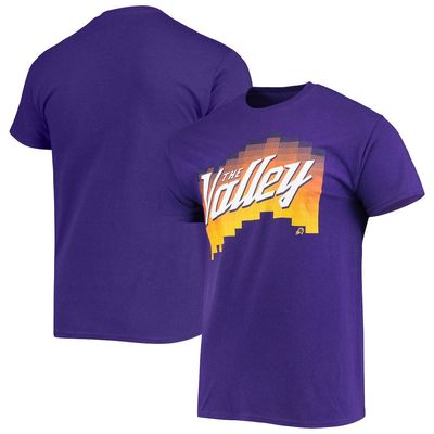 Men's Junk Food Purple Phoenix Suns The Valley Pixel T-Shirt