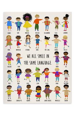 Worldwide Buddies 'We All Smile In The Same Language' Notebook in White