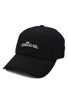A Life Well Dressed Culture Statement Baseball Cap in Black/White