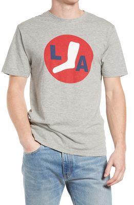 American Needle Archive Brass Tacks Los Angeles White Sox Graphic Tee in Heather Grey