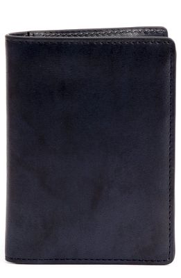PinoPorte Pierlo Leather Folding Card Case in Black