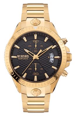 VERSUS Versace Griffith Chronograph Bracelet Watch in Ip Yellow Gold