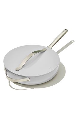 CARAWAY Nontoxic Ceramic Nonstick Saute Pan with Lid in Gray