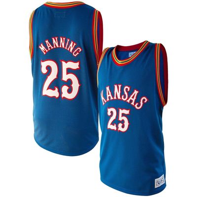 Men's Original Retro Brand Danny Manning Royal Kansas Jayhawks Alumni Basketball Jersey