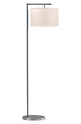 Brightech Montage Modern LED Floor Lamp in Satin Nickel