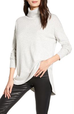 Treasure & Bond Turtleneck Sweater in Grey Light Heather