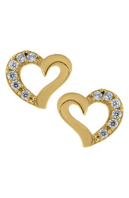 Mignonette 14k Gold Heart Earrings