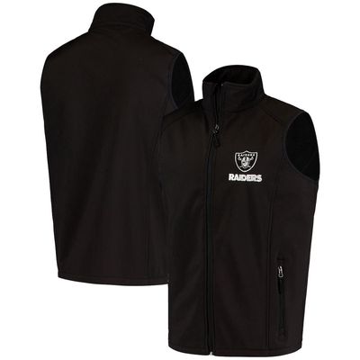 Men's Dunbrooke Black Las Vegas Raiders Circle Archer Softshell Full-Zip Vest