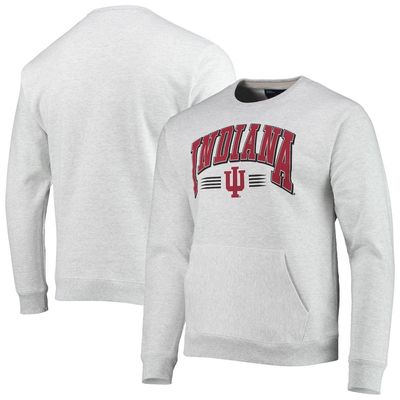 Men's League Collegiate Wear Heathered Gray Indiana Hoosiers Upperclassman Pocket Pullover Sweatshirt in Heather Gray