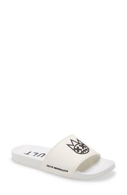 Cult of Individuality Men's Slides with Socks in White