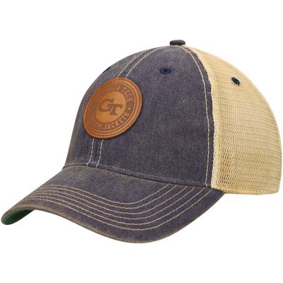 LEGACY ATHLETIC Men's Navy Georgia Tech Yellow Jackets Target Old Favorite Trucker Snapback Hat