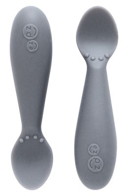 ezpz 2-Pack Tiny Spoons in Grey