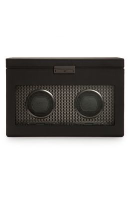 WOLF Axis Double Watch Winder & Case in Powder Coat