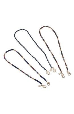 Canvas Jewelry Women's Emberly 3-Pack Face Mask Chains in Multi