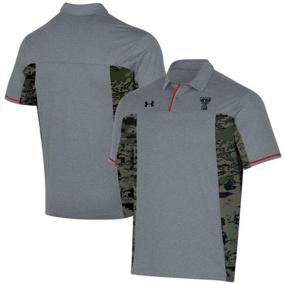 Men's Under Armour Gray Texas Tech Red Raiders Freedom Polo