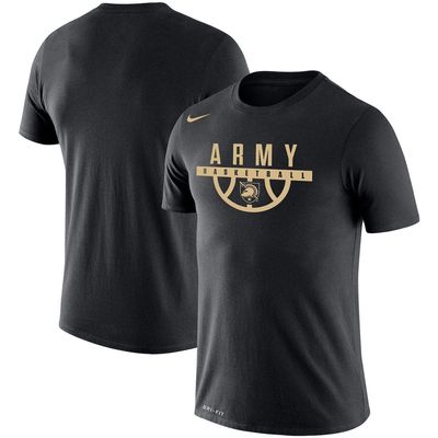 Men's Nike Black Army Black Knights Basketball Drop Legend Performance T-Shirt
