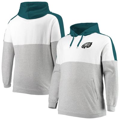 PROFILE Men's Midnight Green/Heathered Gray Philadelphia Eagles Big & Tall Team Logo Pullover Hoodie