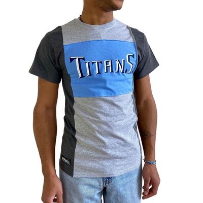 Men's Refried Apparel Heather Gray Tennessee Titans Sustainable Split T-Shirt