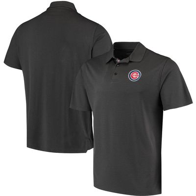Men's Levelwear Charcoal Chicago Cubs Omaha 2-Hit Polo