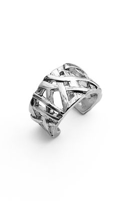 Karine Sultan Adjustable Ring in Silver