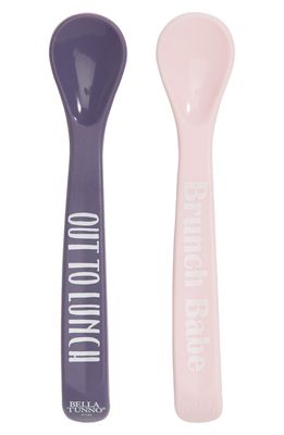 Bella Tunno Out to Lunch 2-Pack Spoons in Pink/Purple