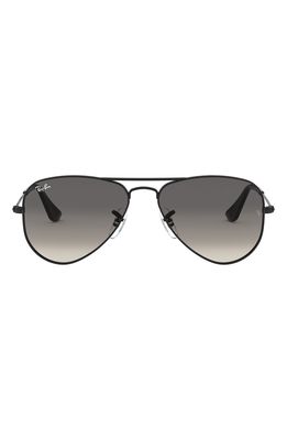 Ray-Ban Junior 50mm Aviator Sunglasses in Black Grey