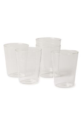 Farmhouse Pottery Large Set of 6 Drinking Glasses in Clear