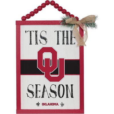 FOCO Oklahoma Sooners 'Tis the Season Sign in Red