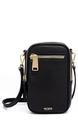 Tumi Katy Leather Crossbody Bag in Black