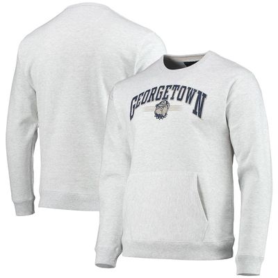 Men's League Collegiate Wear Heathered Gray Georgetown Hoyas Upperclassman Pocket Pullover Sweatshirt in Heather Gray