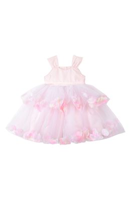 Pippa & Julie Tiered Petal & Tulle Party Dress in Pink