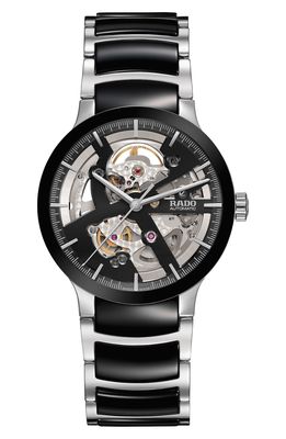 RADO Centrix Automatic Open Heart Ceramic Bracelet Watch