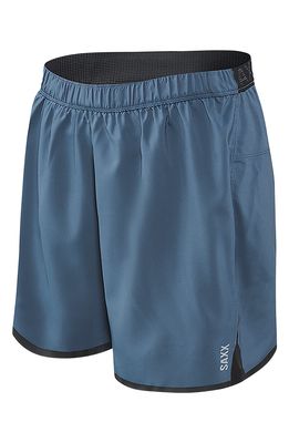 SAXX Pilot Performance Running Shorts in Dark Denim