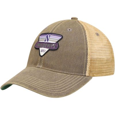 LEGACY ATHLETIC Men's Gray Northwestern Wildcats Legacy Point Old Favorite Trucker Snapback Hat