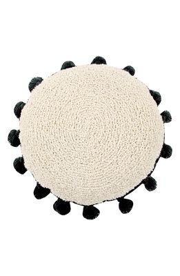 Lorena Canals Circle Accent Pillow in Black