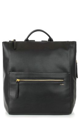 Fawn Design Faux Leather Diaper Bag in Black
