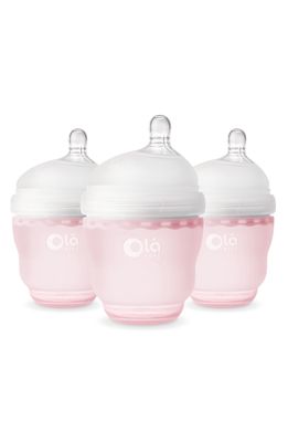 Olababy 3-Pack GentleBottle 4-Ounce Baby Bottles in Rose