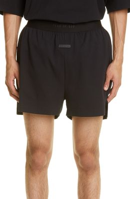 Fear of God Stretch Cotton Lounge Shorts in Black