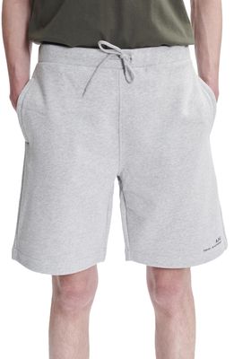 A.P.C. Cotton Sweat Shorts in Plb Heathered Light Grey