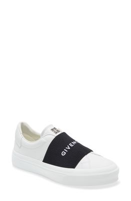 Givenchy City Court Slip-On Sneaker in 116-White/black