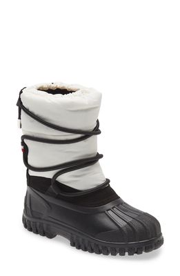 Moncler Chris Faux Fur Lined Waterproof Snow Boot in White