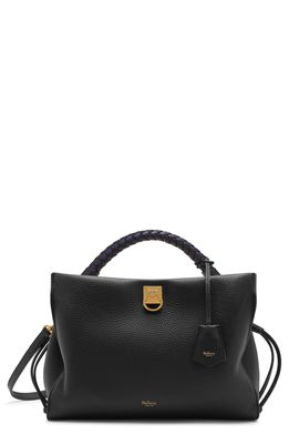 Mulberry Iris Leather Top Handle Bag in Black