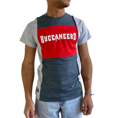 Men's Refried Apparel Pewter Tampa Bay Buccaneers Sustainable Split T-Shirt