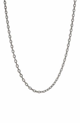 Degs & Sal Men's Sterling Silver Knife Edge Chain Necklace