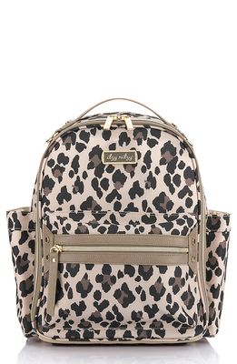 Itzy Ritzy Mini Leopard Faux Leather Diaper Backpack in Multi