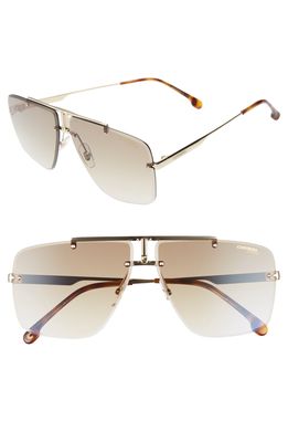 Carrera Eyewear 64mm Navigator Sunglasses in Gold