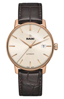 RADO Coupole Classic Automatic Leather Strap Watch