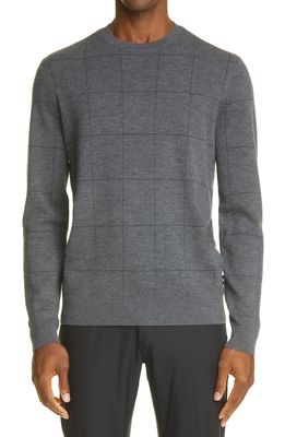 Emporio Armani Wool Crewneck Sweater in Grey