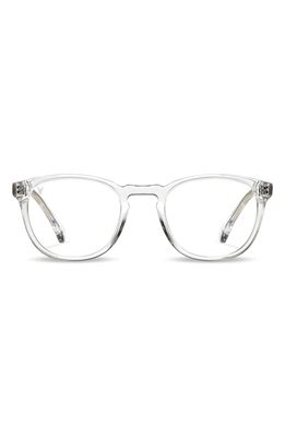 Vincero District 49mm Round Optical Glasses in Clear/Clear