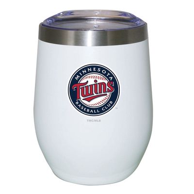 THE MEMORY COMPANY Minnesota Twins 12oz. Logo Stemless Tumbler in White